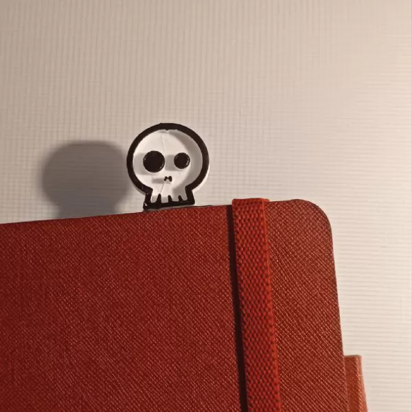 Halloween Skull BookMark, Scare BookMark 3D STL File, Halloween - Model preview 3