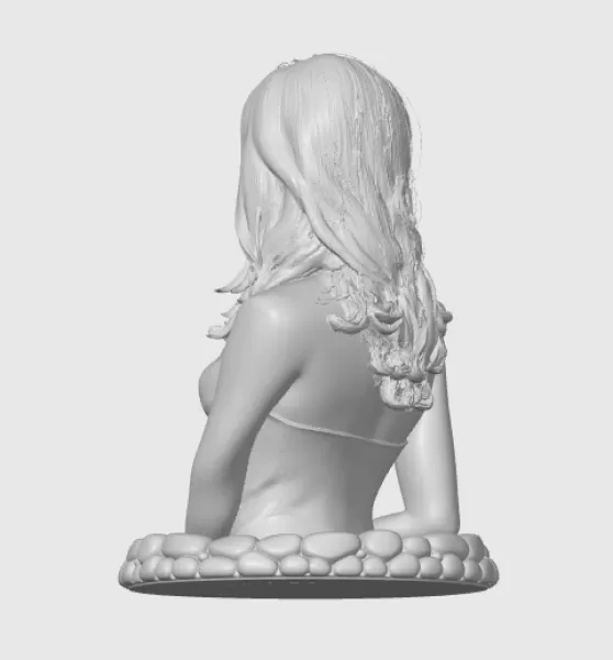 Jessica Alba 3D Bust - Model preview 7