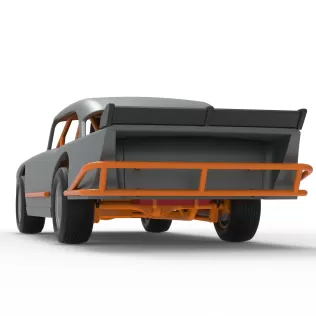 Vintage Dirt Modified stock car Version 9 Scale 1:25 - Model thumbnail 15