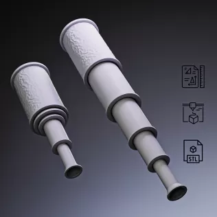 Pirate Spyglass Telescope #RoZ - Model thumbnail 5