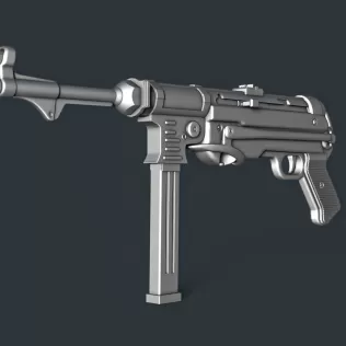 MP40 Submachine Gun RoZ - Model thumbnail 4