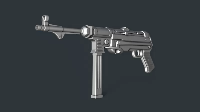 MP40 Submachine Gun RoZ - Model preview 4