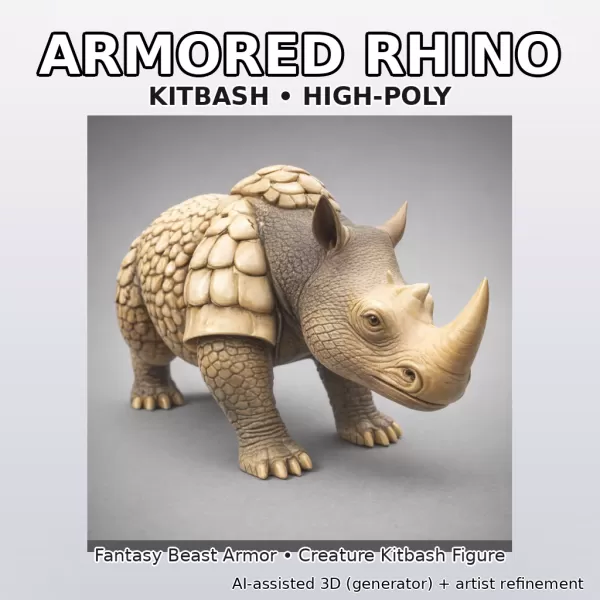 Cinematic Creature + Mech Kitbash Pack (High-Poly 3D Models) - Model preview 2