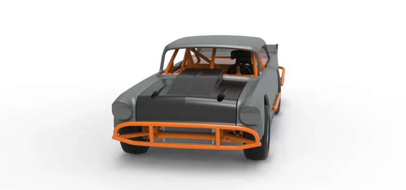 Vintage Dirt Modified stock car Version 9 Scale 1:25 - Model preview 5