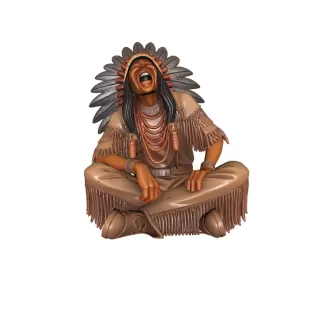 Laughing Apache Warrior 3D Model - Model thumbnail 3
