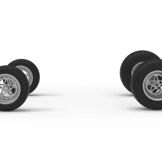 Wheel Set of New Zealand Minisprint Scale 1:25 - Model thumbnail 4