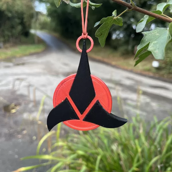 Klingon Imperial Trefoil Christmas Tree Ornament - Model preview 6