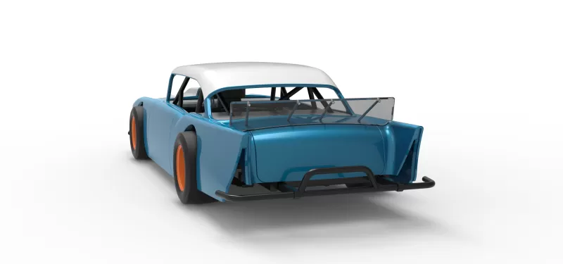 Vintage Asphalt Modified stock car V11 Scale 1:25 - Model preview 14