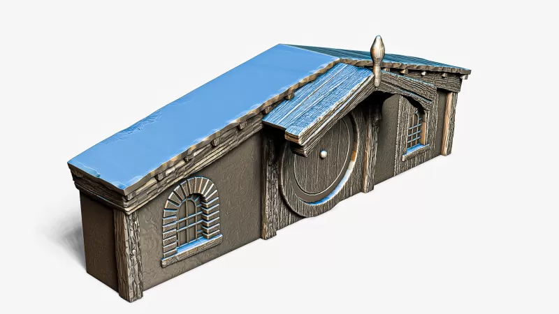 Hobbit House Facade 3 #RoZ - Model preview 7