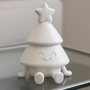 Articulated Christmas Tree Figurine | Flexi Adorable Holiday - Model thumbnail 2