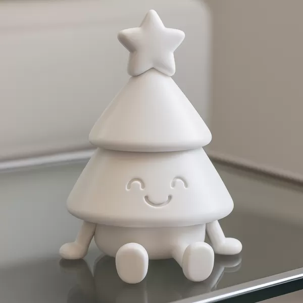 Articulated Christmas Tree Figurine | Flexi Adorable Holiday - Model preview 2