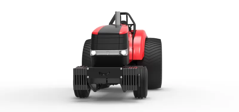 Pro Stock Pulling Tractor Version 6 Scale 1:25 - Model preview 6