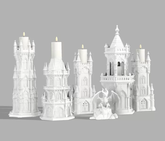 Gothic Candle Tower – Keep - Model preview 10