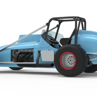 Dirt Silver Crown Champ car Scale 1:25 - Model thumbnail 13