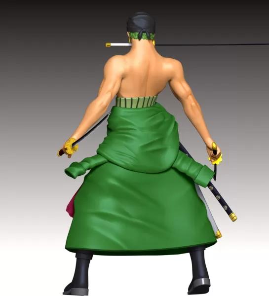 Zoro One Piece Fan Art - Model preview 7