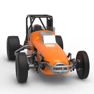 Dirt Silver Crown Champ car Version 2 Scale 1:25 - Model thumbnail 26