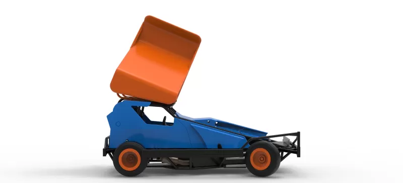 BriSCA Formula 1 Stock Car for Dirt while turning V2 Scale 1:25 - Model preview 22
