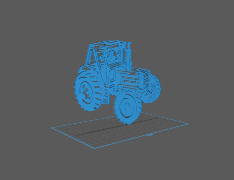 Tractor - Fiat Wall Art - Model preview 1
