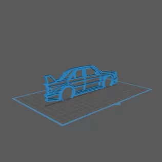 Mercedes - 190 Evo 2 Wall Art - Model thumbnail 1