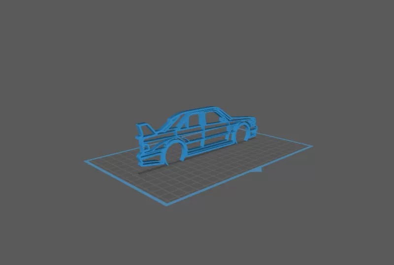 Mercedes - 190 Evo 2 Wall Art - Model preview 1