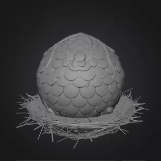 griffin egg - Model thumbnail 2