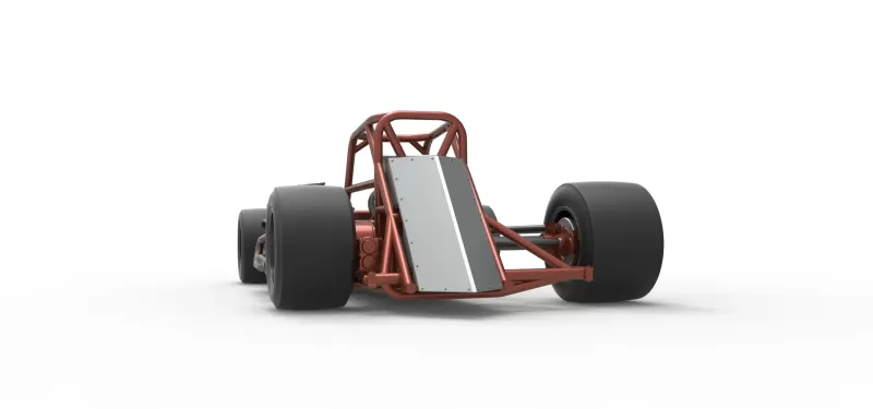 Supermodified front engine race car Base Version 3 Scale 1:25 - Model preview 15