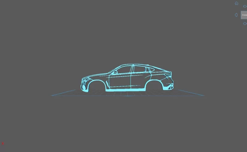 BMW - X6 F16 2015 Wall Art - Model preview 1