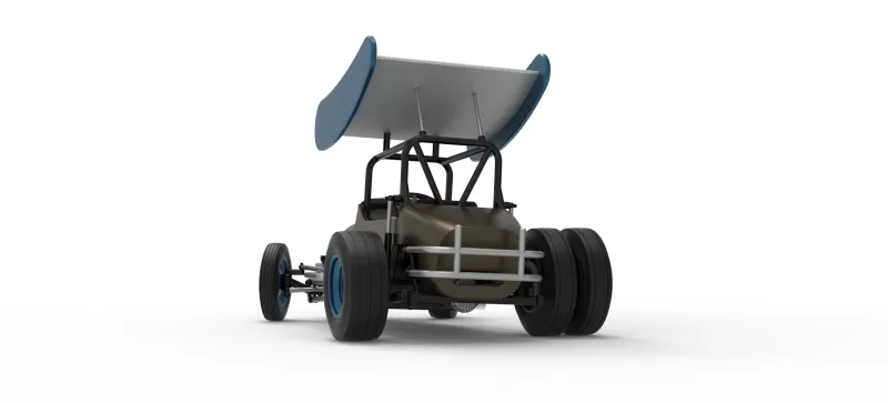 Vintage Winged Supermodified for Dirt while turning V2 1:25 - Model preview 15