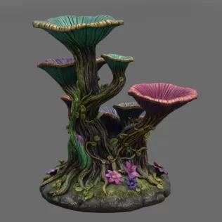 Enchanted Floral Tree Organizer STL File for 3D Print - Model thumbnail 11