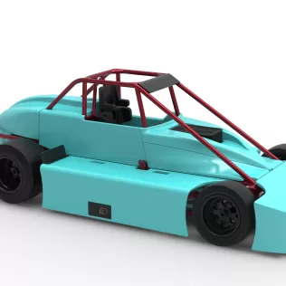 Experimental Pavement Silver Crown Car Version 3 Scale 1:25 - Model thumbnail 24