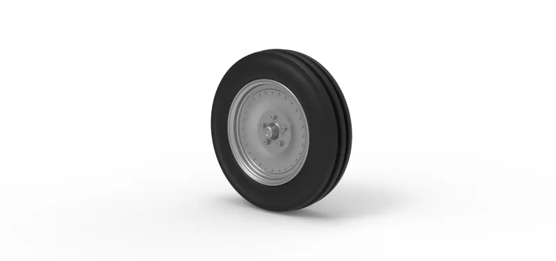 Front tractor wheel Version 3 Scale 1:25 - Model preview 7
