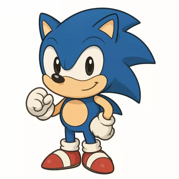 🌀 Sonic Chibi – Modelo 3D del Erizo Más Rápido - Model preview 1