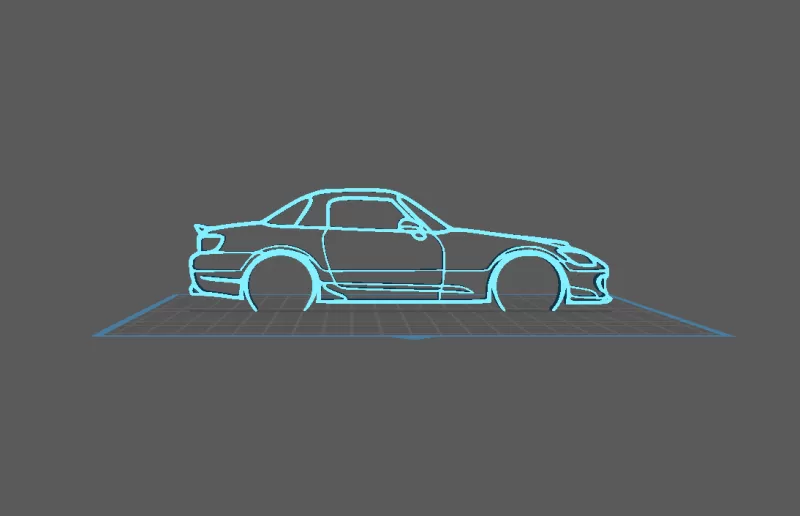 Honda - S 2000 Wall Art - Model preview 2