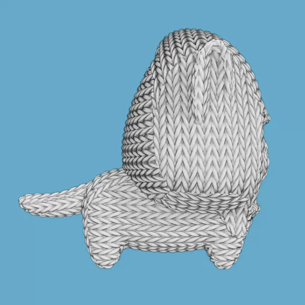 Crochet Omen Cat - Model preview 5