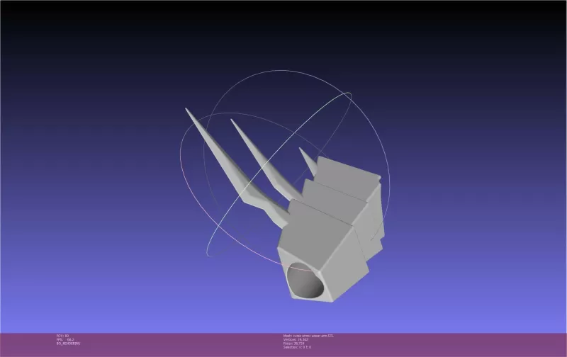 Shield Hero Curse Armor Upper Arm - Model preview 3