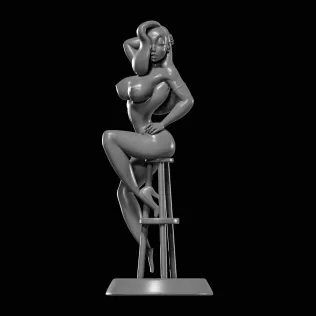 Naked Jessica Rabbit STL File for 3D Printing - Model thumbnail 1