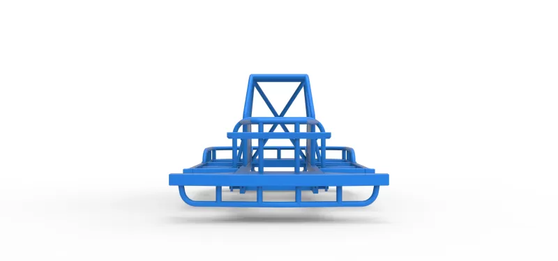 Frame of New Zealand Vintage Stock car Scale 1:25 - Model preview 5