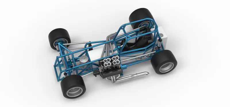 Vintage Supermodified stock car Base Version 3 Scale 1:25 - Model preview 4