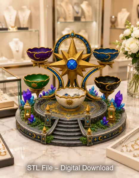 Astral Constellation Offering Sanctuary STL File for 3D Print - Model preview 3