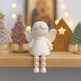 Flexi Angel Figure | Guardian Angel Christmas Decor - Model thumbnail 3