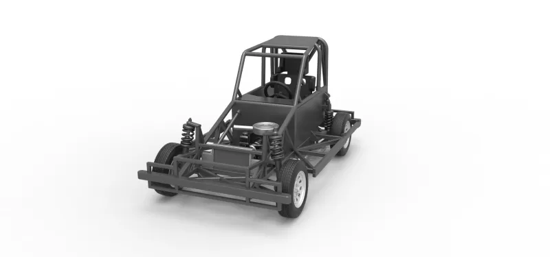 New Zealand Ministock car Base Version 2 Scale 1:25 - Model preview 5