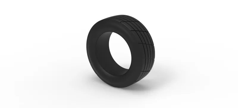 Vintage dirt tire Version 5 Scale 1:25 - Model preview 7