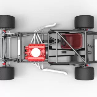 Vintage Asphalt Modified stock car Base V5 Scale 1:25 - Model thumbnail 11