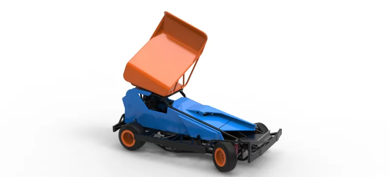 BriSCA Formula 1 Stock Car for Dirt while turning V2 Scale 1:25 - Model preview 24