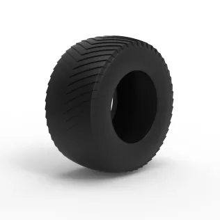 Pulling tractor rear tire 13 Scale 1:25 - Model thumbnail 2