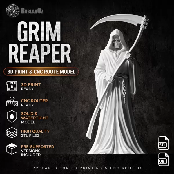 Grim Reaper Statue 2 #RoZ - Model preview 1