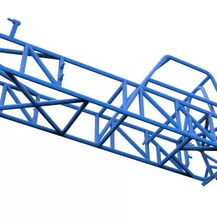 Frame of Vintage Dirt Modified stock car Version 2 Scale 1:25 - Model thumbnail 3