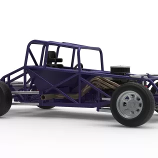 Canadian vintage modified stock car Base Scale 1:25 - Model thumbnail 25