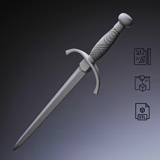 Naval Dirk Dagger #RoZ - Model thumbnail 3