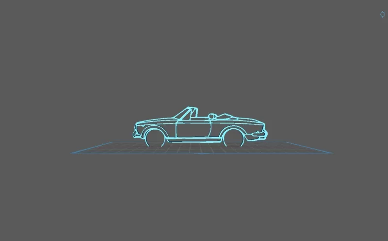 Fiat - 600 Convertible Wall Art - Model preview 1